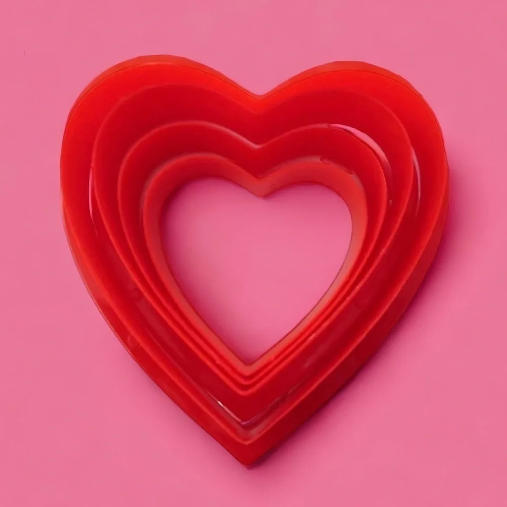 Cookie Cutter Heart Shaped Nesting Set